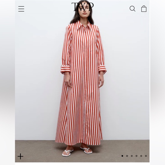 TWP Jenny Gown in Boardwalk cotton stripe - Picture 3 of 4